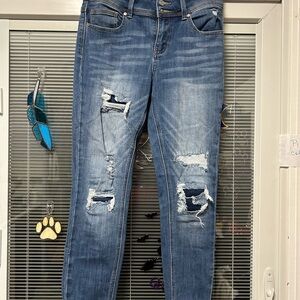 blue jeans-busted out  size 7